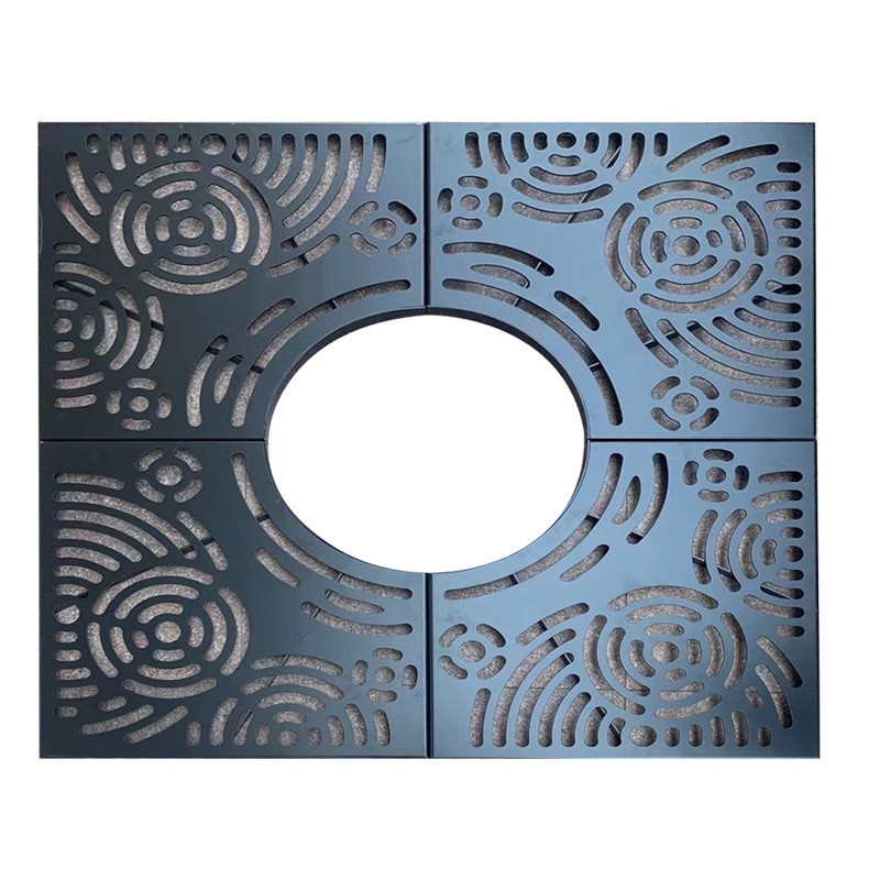 厂家批发球墨铸铁树池篦子市政井盖护树板绿化树穴盖板格栅树围子