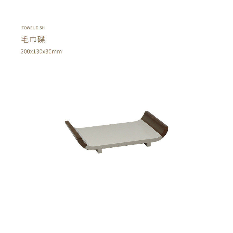 盒树脂一次性洗漱用品收纳盒牙具盒洗漱台置物酒店客房纸巾盒皂碟