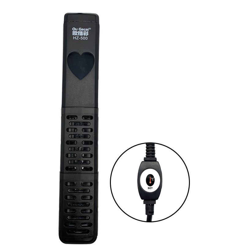 hz-500鱼缸水族箱加热棒加温棒智能调温加热棒水族养殖温控设备