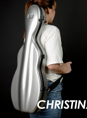 VB12-44银灰色小提琴琴盒4/4尺寸专业小提琴盒子