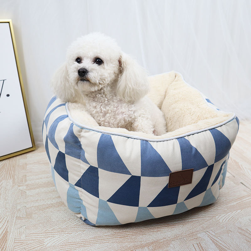 猫窝可拆洗深度睡眠宠物窝泰迪小猫咪狗窝吉娃娃房子猫窝猫房子