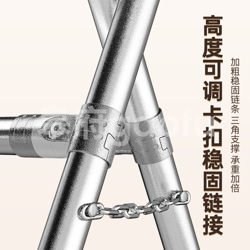 晾衣架阳台家用结实折叠晾衣杆室内外落地简易双杆水管晒被子