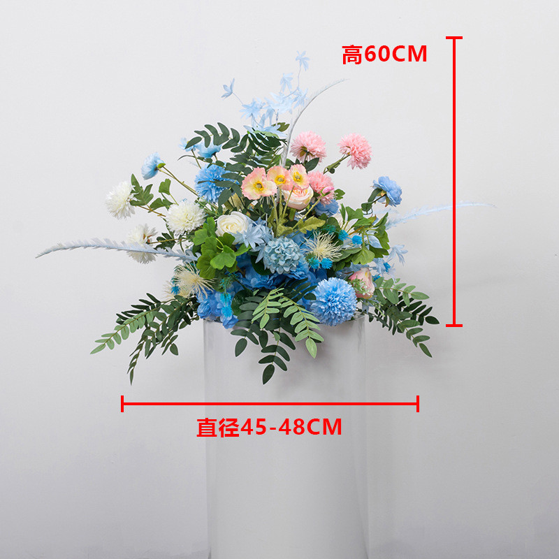 婚庆几何装饰新款道具罗马柱路引花路引花球婚礼场景布置引路花