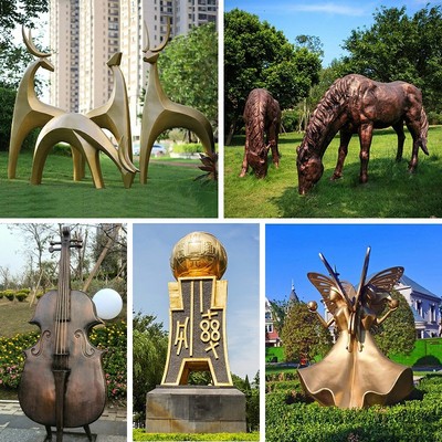 户外大型铜雕人物雕塑广场步行街锻铜雕塑小品民俗金属铸铜雕塑