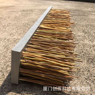 仿真防火瓦塑料茅草茅草稻草屋檐草檐口草台湾风格弯杆茅草人工草