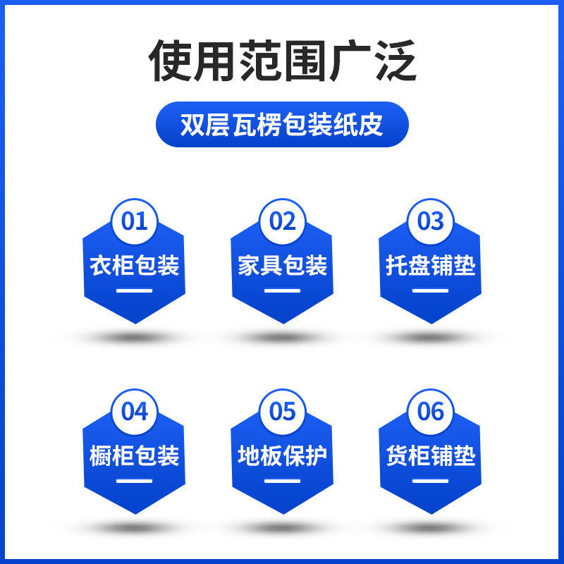 印字全屋家居定制批发双层瓦楞纸皮卷纸皮地板铺设保护装修搬家