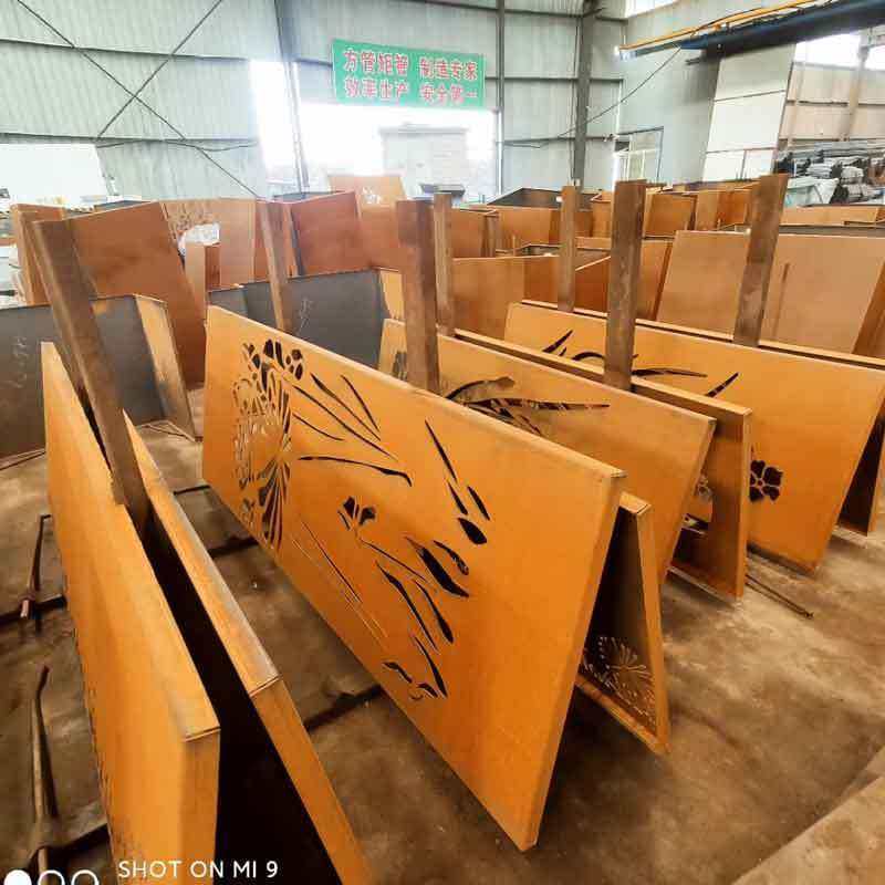 红锈幕墙镂空钢板焊接安装锈蚀处理耐候钢景观幕墙雕刻镂空,金属材料及制品,钢板,淘宝优惠券,粉丝福利购,淘宝优惠卷