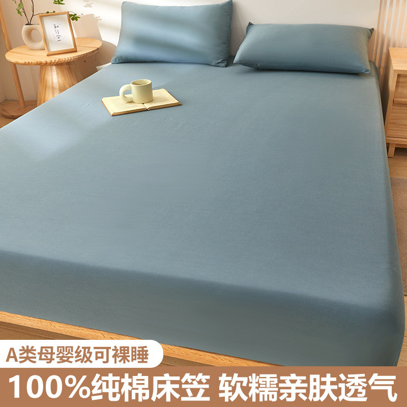 床笠单件床罩儿童席梦思床垫2024新款夏天棉床单保护套