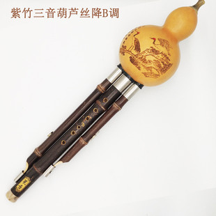 紫竹葫芦丝乐器fga降bc小d六调可选音准小学生易吹配盒子中国结