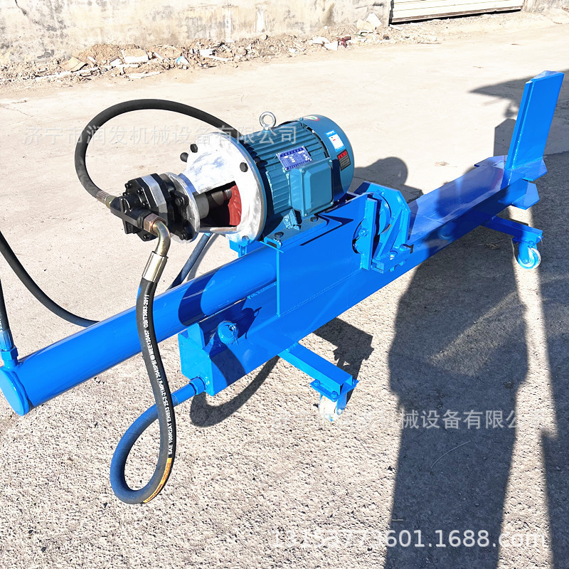 热销电动木墩劈柴机劈木材劈液压设备厂家卧式劈木机