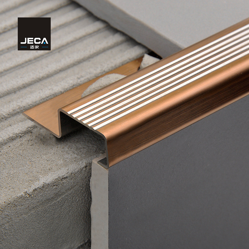 304不锈钢医院楼梯防滑条学校踏步条大理石台阶包角压边防摔线条