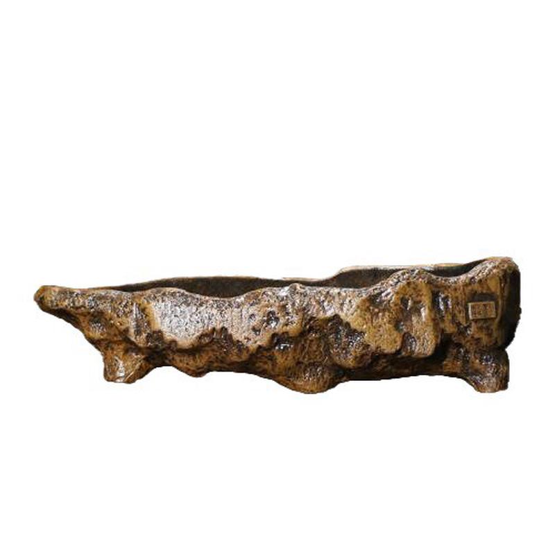 紫砂花盆异形庭院盆创意手工柴烧釉盆大号盆景子地面玄关盆栽盆