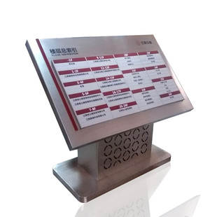 厂家批发304不锈钢腐蚀楼层导引牌金属烤漆分布图消防楼层指示牌