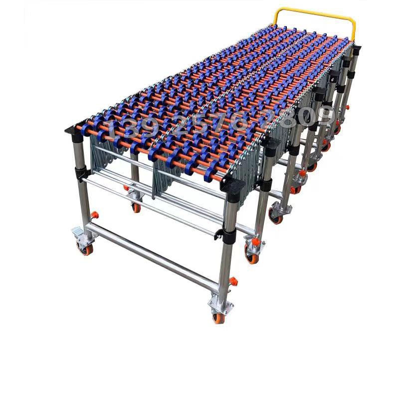 卸货升降厂家现货伸缩转弯折叠滑梯滚筒搬运装卸车 输送机