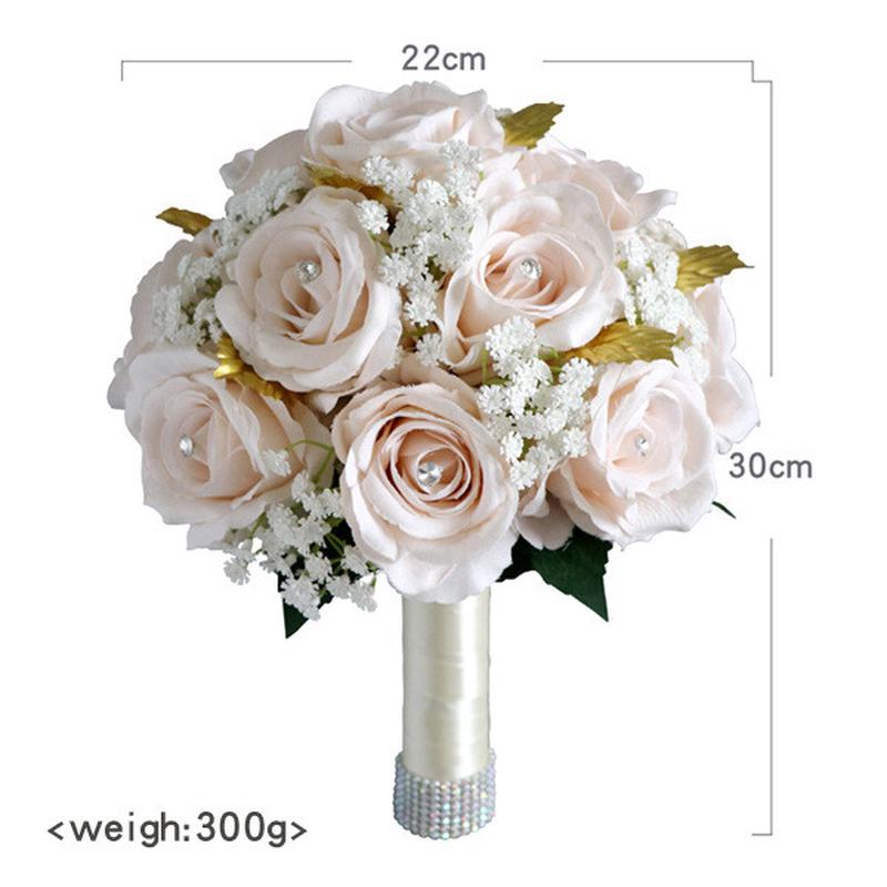 婚礼新娘手捧花仿真花婚庆影楼拍照道具结婚场景布置批发