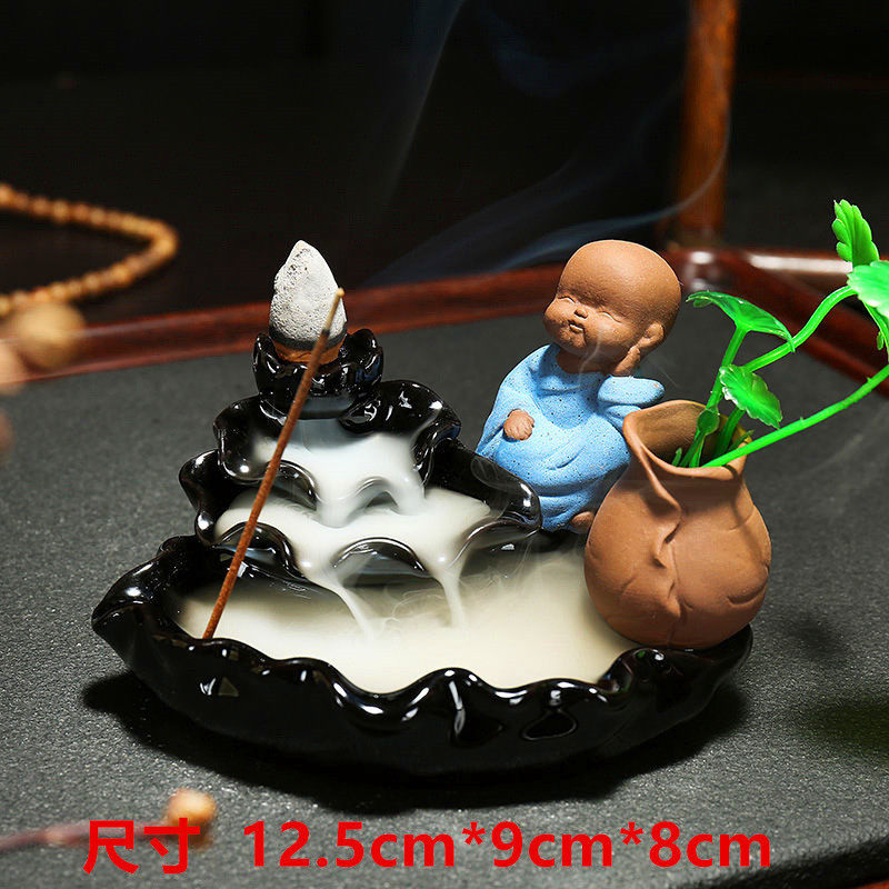 家用室内倒流香香炉檀香净化空气创意新款陶瓷摆件茶道熏香炉香插,家居饰品,灭烛剪,淘宝优惠券,粉丝福利购,淘宝优惠卷