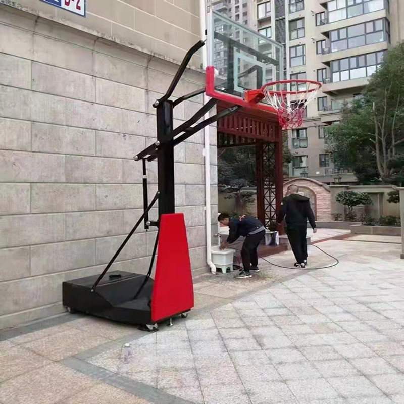 室内儿童升降篮球架户外学校训练篮球框青少年移动式篮球架厂家