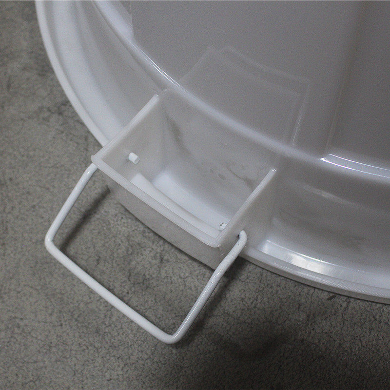 圆形白色塑料储水桶蓄水带盖大水桶工业发酵桶厨房加厚塑胶大白桶