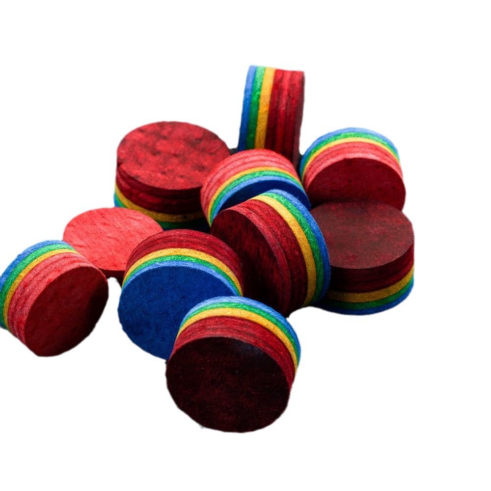 彩虹皮头黑彩色皮头多层8小头斯诺克杆头中头12/14mm台球杆桌球