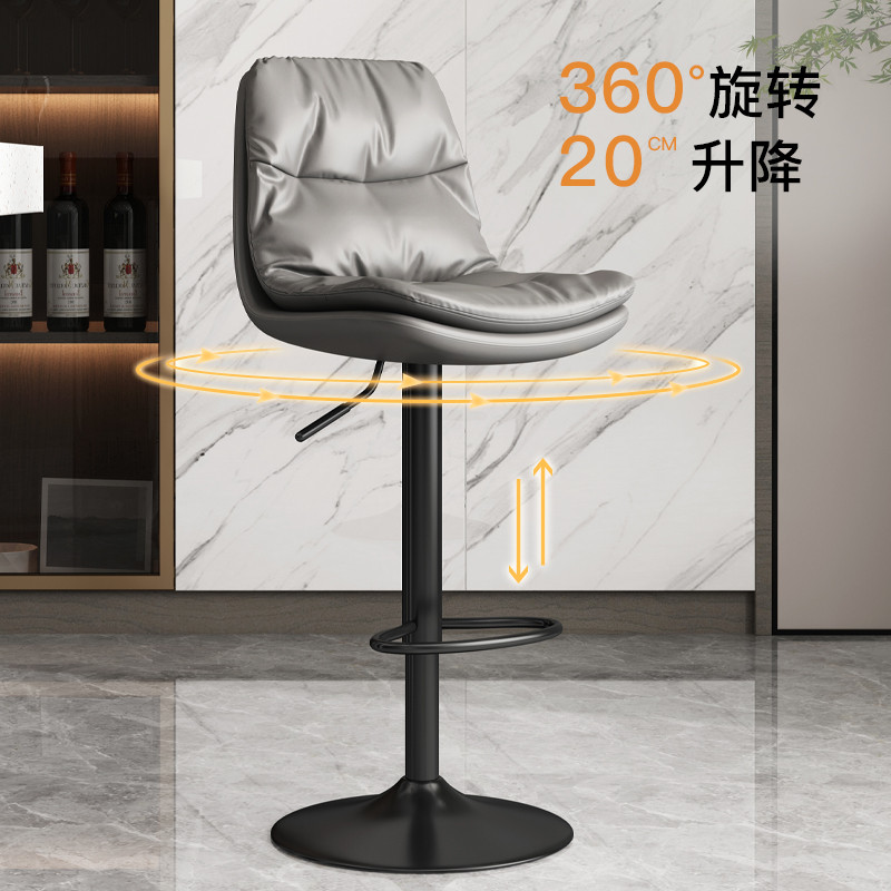 热销吧台椅升降酒吧椅子高家用吧椅靠背收银台凳子前台吧凳轻爆品