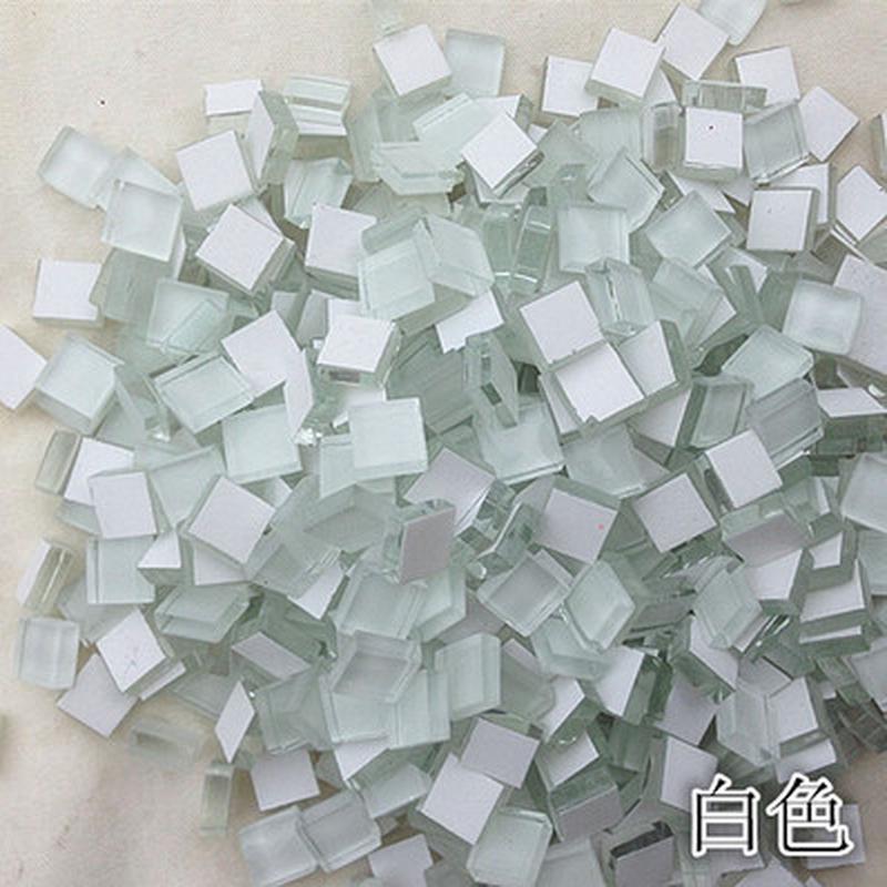 工艺水晶玻璃马赛克颗粒散料批发亲子手工制作拼图10*10散粒diy