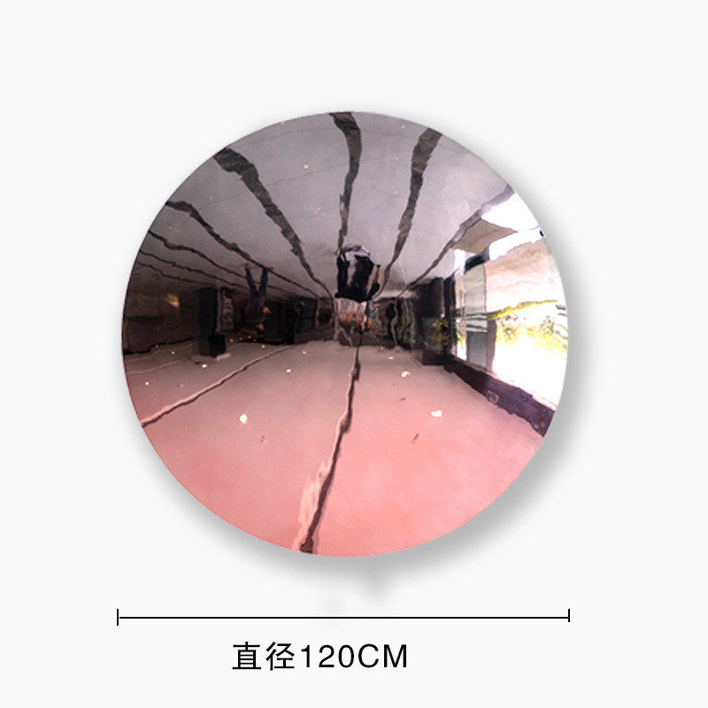 轻奢彩色凹面镜挂件不锈钢壁饰现代简约渐变样板间客厅餐厅酒店