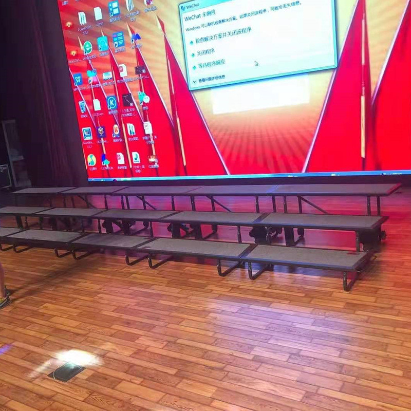 合唱台阶阶梯可移动折叠学校活动合唱凳踏步台三层舞台台阶合影台