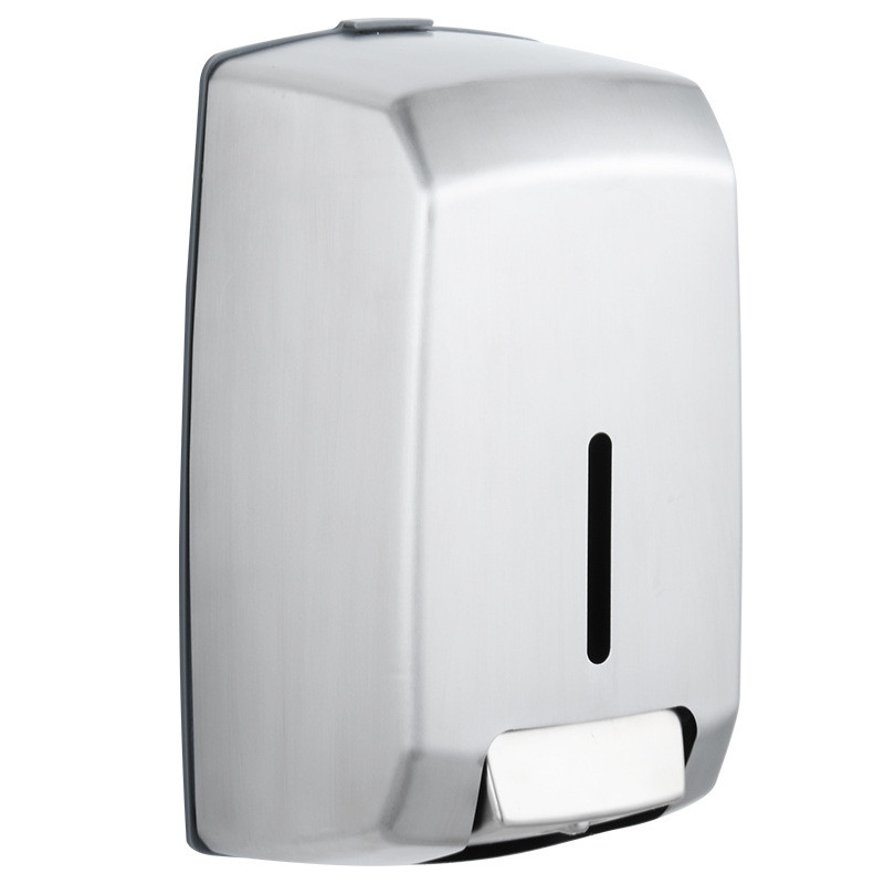 大容量给皂器304不锈钢壁挂式酒店浴室厨房免钉手动按压皂液