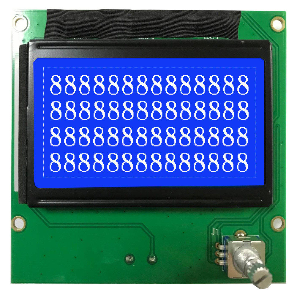 3.2屏12864液晶屏定制stn寸工业显示屏带中文字库点阵屏cog模组