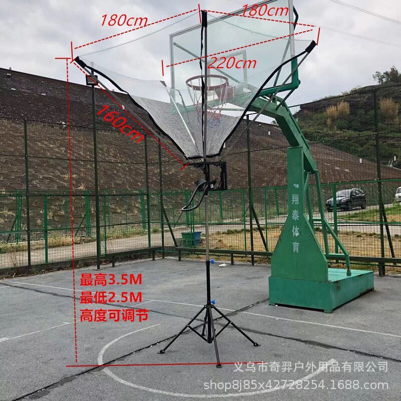 篮球投篮训练器回球网陪练机免捡球便携连续投球轨道发球投球