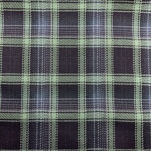 新款tr棉色织格子混纺高档毛呢提花面料色织服装现货粗纺原料