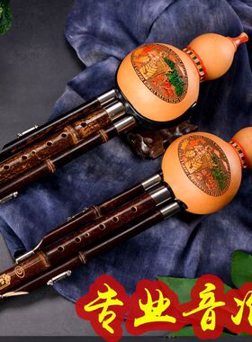 热销专业演奏葫芦丝天然3音紫竹降b/c/g/f/a调初学小d学生零基础