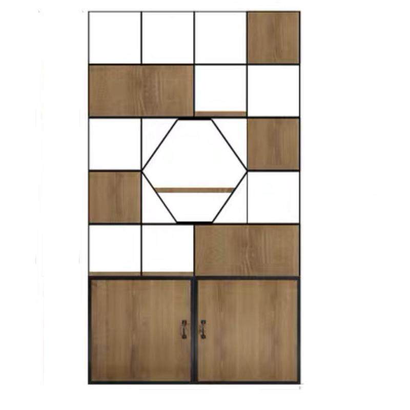 工业风铁艺餐厅办公室落地隔断置物架简约置物架格子装饰多层,商业/办公家具,置物架/陈列架/储物架/展示架,淘宝优惠券,粉丝福利购,淘宝优惠卷