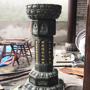 热销石雕孤魂食台寺院施食台七宝如来经柱供食台石雕出台厂家供应