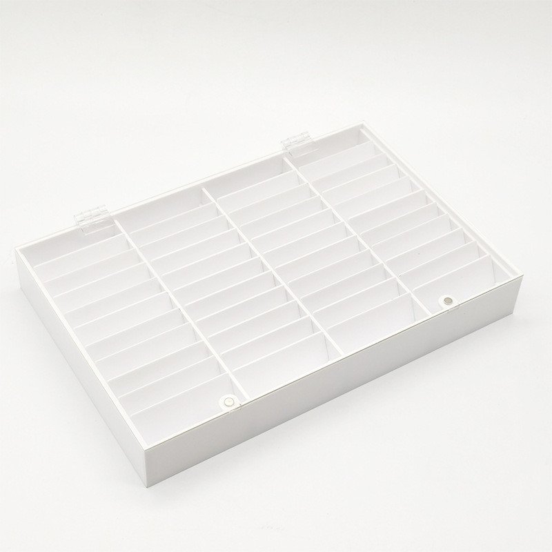 亚克力格色卡收纳盒44美甲色卡板甲油胶颜色亚克力美甲盒展示盒