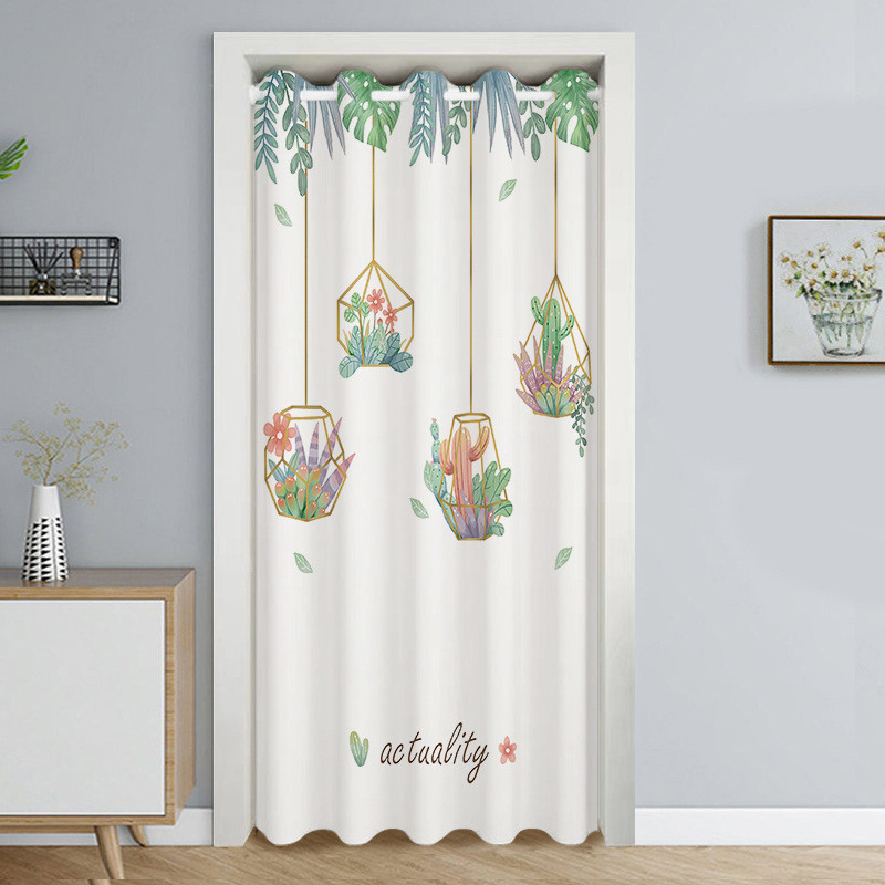 家用夏季空调门帘防厨房冷气布帘挡油烟挡风厕所隔断试衣间遮挡帘