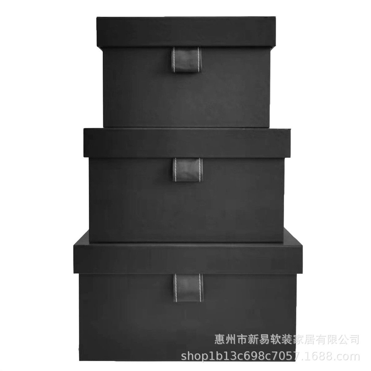 衣橱柜收纳箱样板房装饰盒简约皮革创意整理箱衣帽间装饰品储物盒