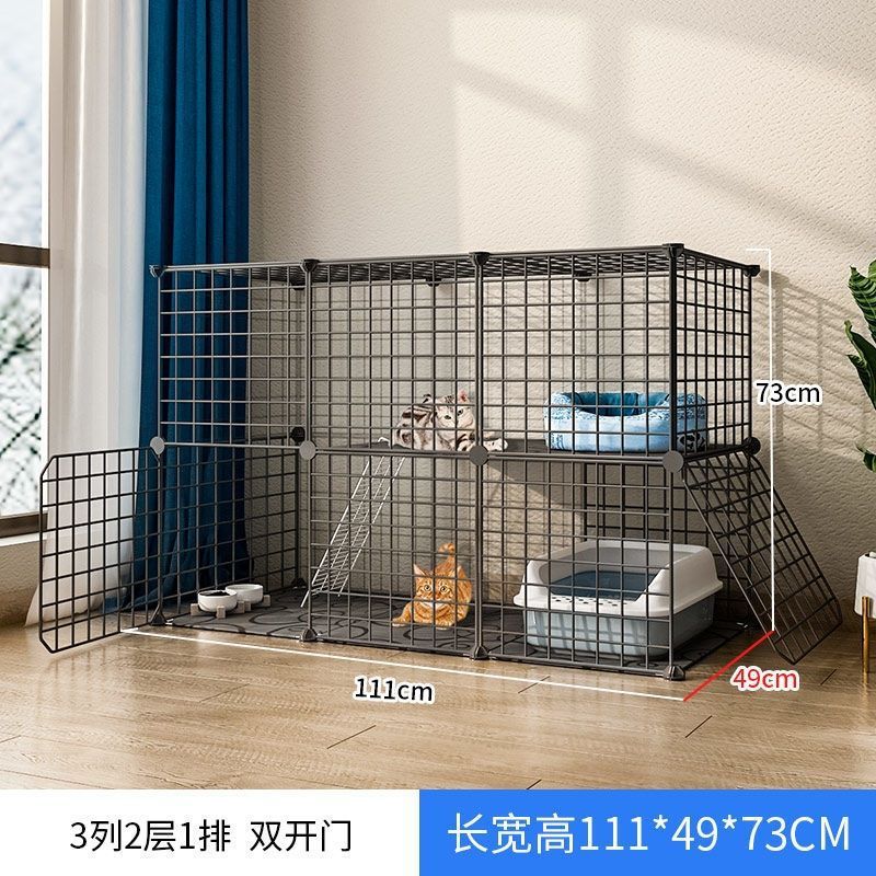 猫笼子超大自由空间双层猫别墅猫咪宠物猫猫屋舍大号非带厕所一体