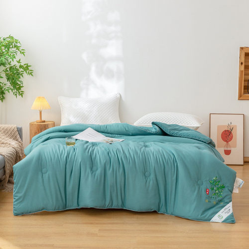 艾草大豆纤维被冬被子加厚春秋被特色活动礼品被被芯单人直播厂家