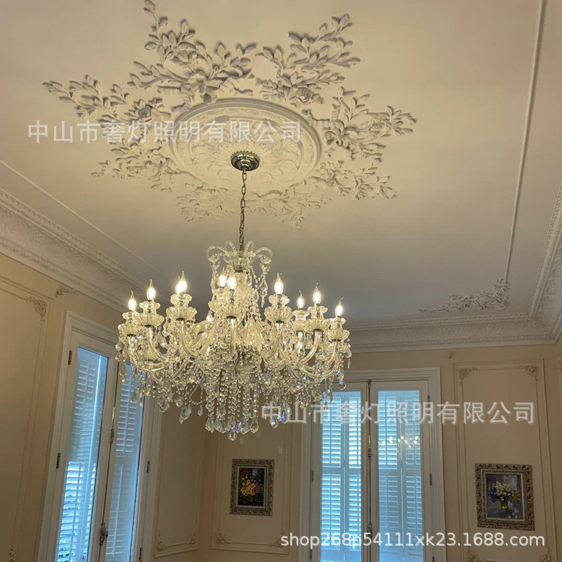 法式水晶客厅吊灯欧式卧室灯工程酒店客房别墅餐厅灯灯饰灯具