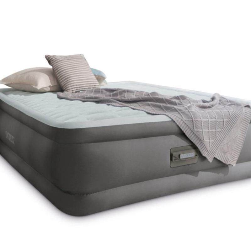 intex64486线充气床垫双人拉双层气垫床加厚内置电泵