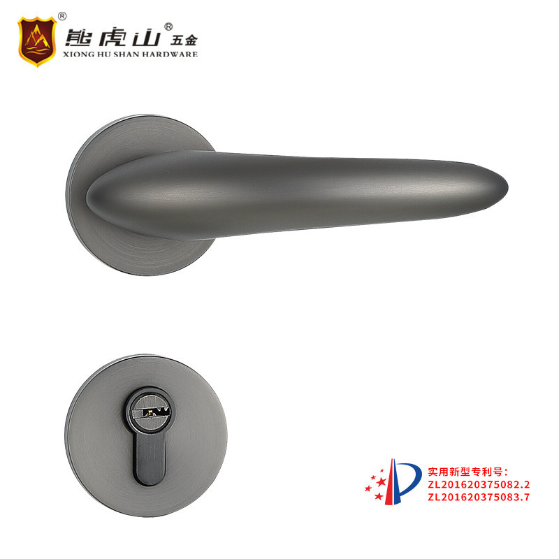 单舌门锁室内锁具卧室实木门快装分体锁静音门把手执手锁