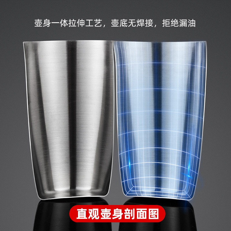 油壶304不锈钢厨房欧式壶创意家用油瓶一体拉身防漏喷塑现货