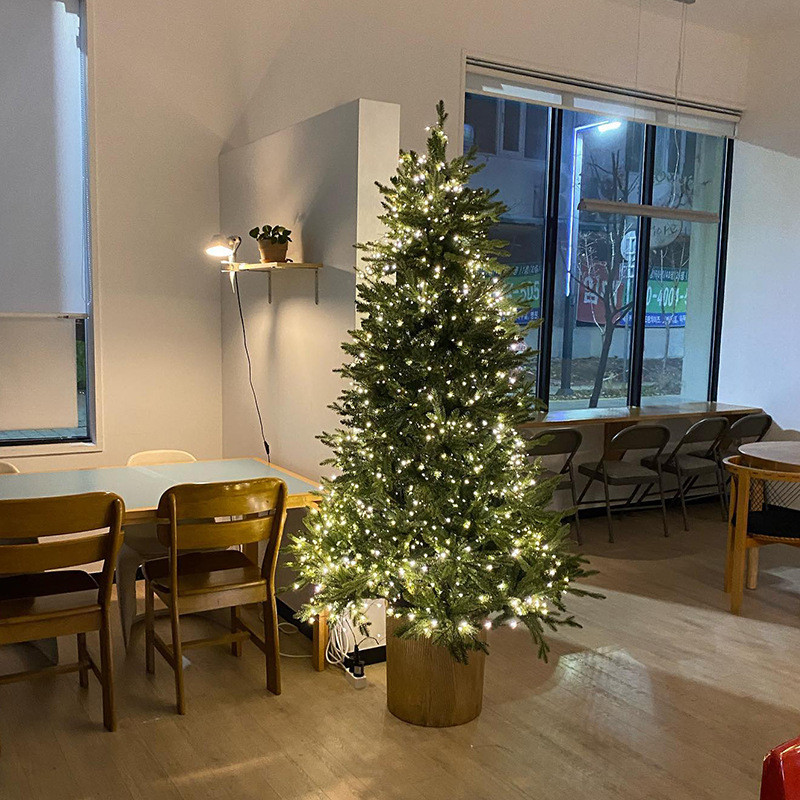 圣诞树新款装饰品摆件家用pe仿真大型diy套餐圣诞节ins风2024