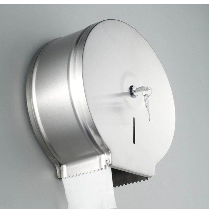 热销不锈钢防水纸巾架卫生间卷纸架壁挂式拉丝大盘纸架拉丝材质卷,收纳整理,纸巾盒,淘宝优惠券,粉丝福利购,淘宝优惠卷