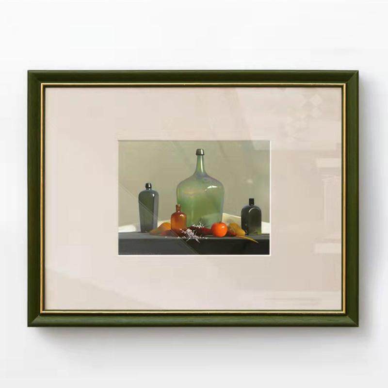 米尔顿艾弗里实木绿边画欧式壁画卧室餐厅油画挂画装饰画单幅小众