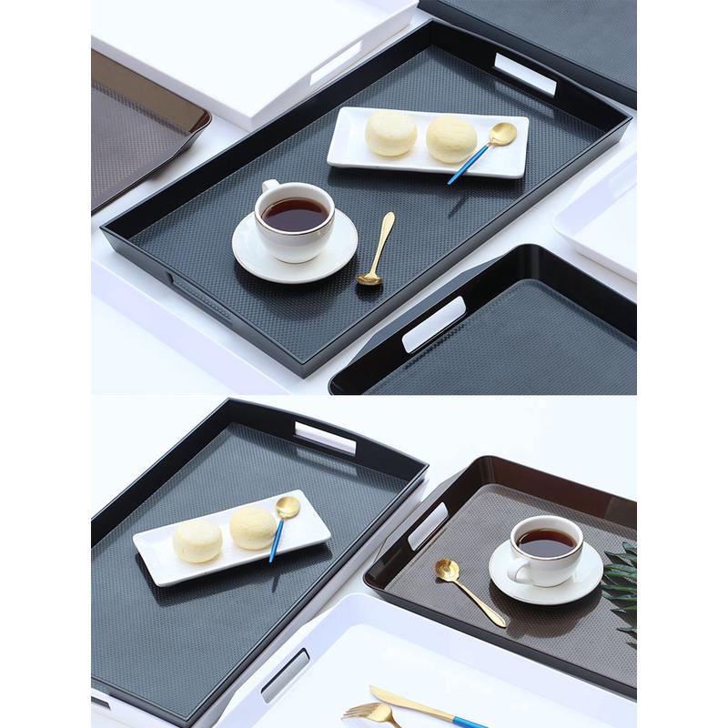 托盘长方形 塑料家用餐盘北欧水杯茶杯水果首饰收纳盘商餐用厅盘