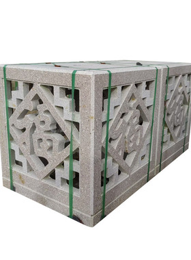 太阳能606#石头灯笼石防水复古新中式石雕整石庭院大门种柱头石灯