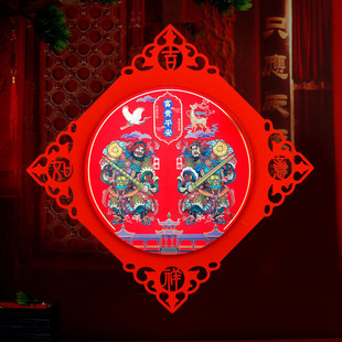 zq单门门神门贴金箔立体浮雕秦叔宝尉迟恭武将楼房防盗门神秦琼敬