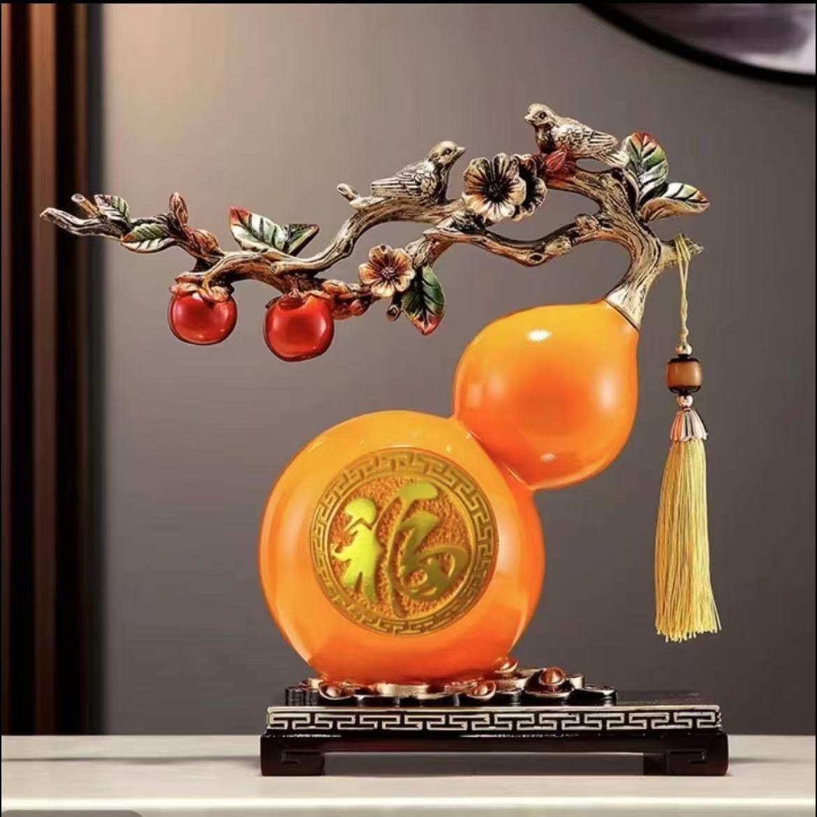 中式葫芦新居摆件招财工艺品客厅电视柜酒柜装饰品乔迁玄关礼物,家居饰品,桌面摆件,淘宝优惠券,粉丝福利购,淘宝优惠卷